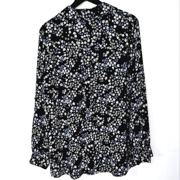 Lane Bryant Plus Floral Daisy Print  Chiffon Pullover Blouse - Picture 6 of 6